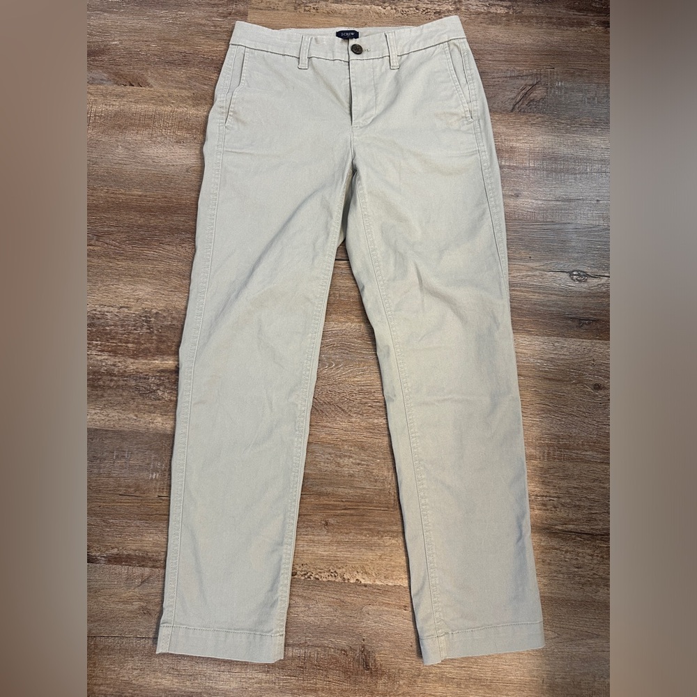 J Crew Women’s Light Green/Gray Khaki Pants Size 0